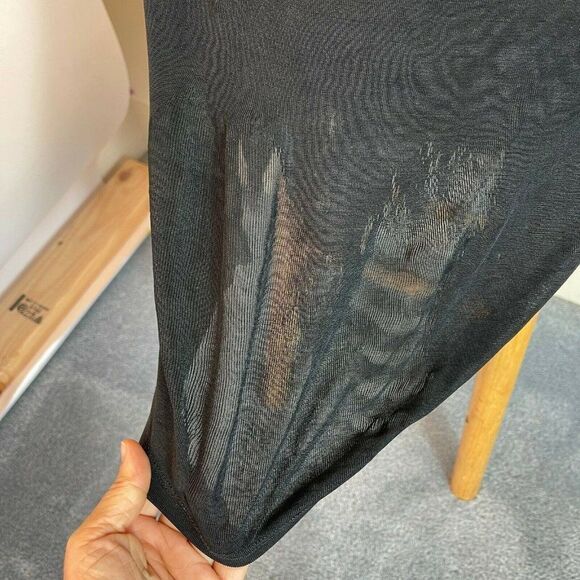 Coldwater Creek Stretch Knit Midi Dress Black S Small - Picture 5 of 6